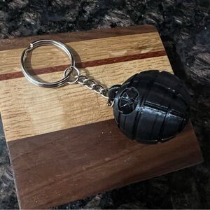 Star Wars 3D Printed Black Death Star Keychain